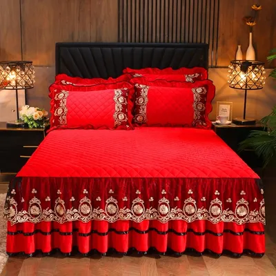 Lace Bedskirt Bedclothes Mattress Cover Bedspread Pillowcases Home Textiles