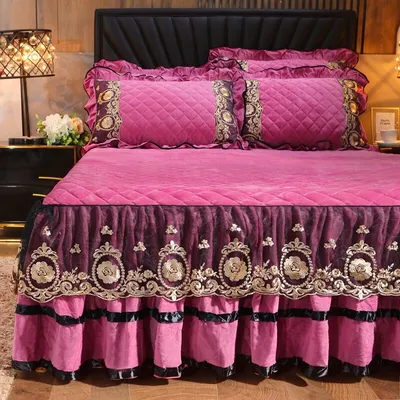 Lace Bedskirt Bedclothes Mattress Cover Bedspread Pillowcases Home Textiles