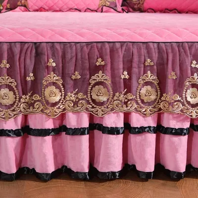 Lace Bedskirt Bedclothes Mattress Cover Bedspread Pillowcases Home Textiles