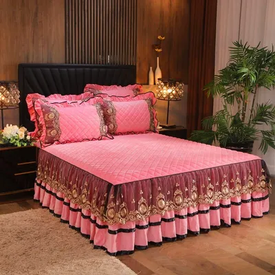 Lace Bedskirt Bedclothes Mattress Cover Bedspread Pillowcases Home Textiles