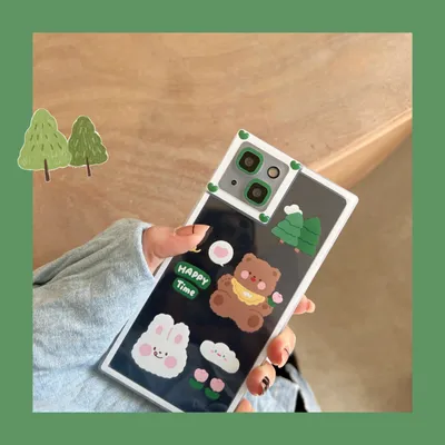 غلاف هاتف Tulip Bear Rabbit لطيف ناعم