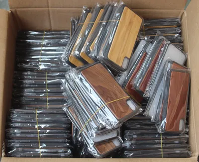 Grooved TPU Wooden Phone Case Cover