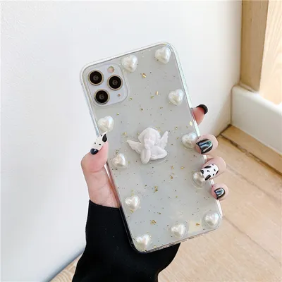 Ins Three-dimensional Angel Phone Case