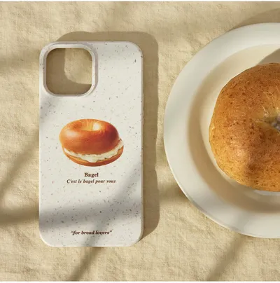 Suitable For Degradable Bagel Coffee Phone Case