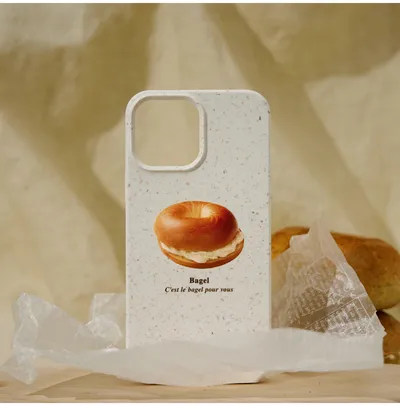 Suitable For Degradable Bagel Coffee Phone Case