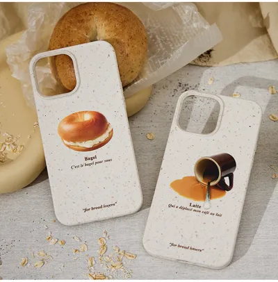 Suitable For Degradable Bagel Coffee Phone Case