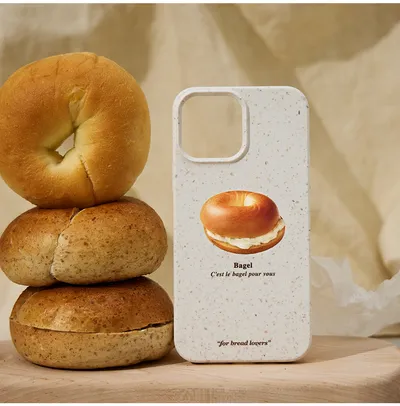 Suitable For Degradable Bagel Coffee Phone Case
