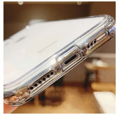 غطاء هاتف الفتيات المخصص شفاف TPU