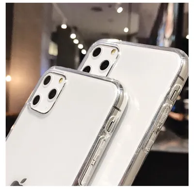 غطاء هاتف الفتيات المخصص شفاف TPU
