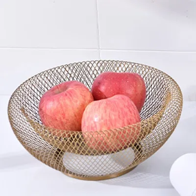 Iron Fruit Basket Simple Hollow Fruit Creative Basket