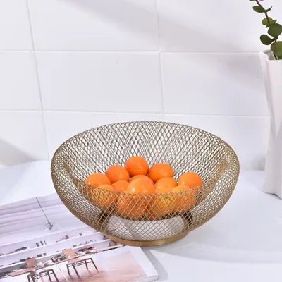 Iron Fruit Basket Simple Hollow Fruit Creative Basket