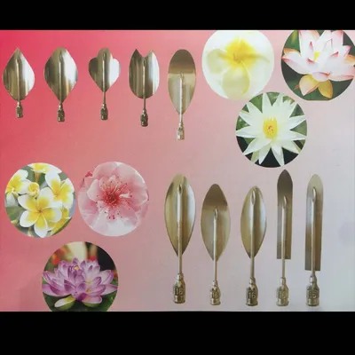 New 3d Jelly Mould Cake Fondant Flower Art Tools Set of 10 Needle Tubes Jelly Flower Utility Knife