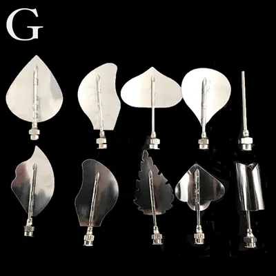New 3d Jelly Mould Cake Fondant Flower Art Tools Set of 10 Needle Tubes Jelly Flower Utility Knife