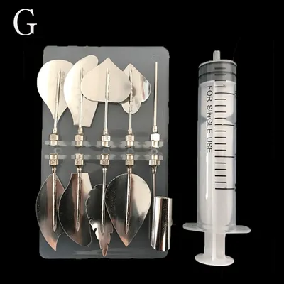 New 3d Jelly Mould Cake Fondant Flower Art Tools Set of 10 Needle Tubes Jelly Flower Utility Knife