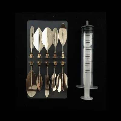 New 3d Jelly Mould Cake Fondant Flower Art Tools Set of 10 Needle Tubes Jelly Flower Utility Knife