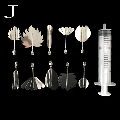 New 3d Jelly Mould Cake Fondant Flower Art Tools Set of 10 Needle Tubes Jelly Flower Utility Knife