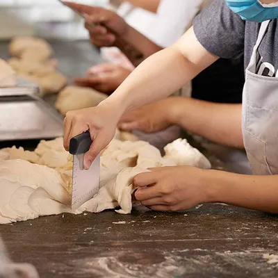 6.5 inches stainless steel flour cutter graduated flour dough