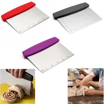 6.5 inches stainless steel flour cutter graduated flour dough