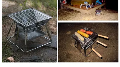 Super small stainless steel grill