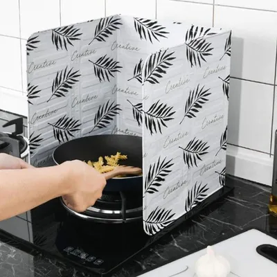 Kitchen Oil Splatter Screens Waterproof Home Gas Stove Anti Splatter Shield Guard