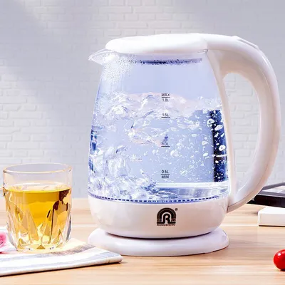 Automatic power off transparent glass electric kettle