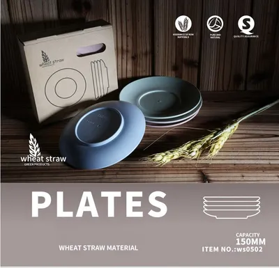 Wheat straw dish dish plate