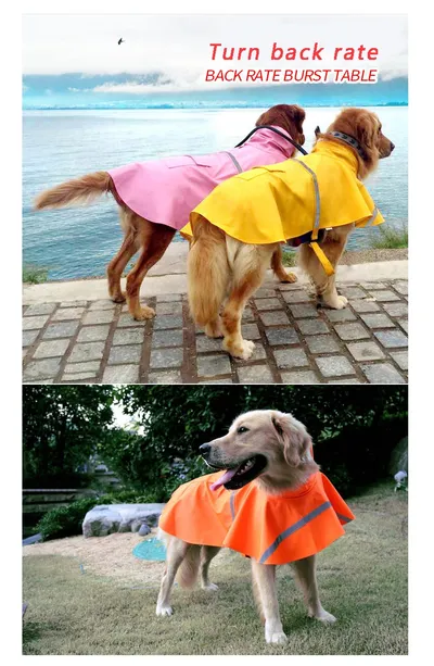 Waterproof Reflective Dog Raincoat