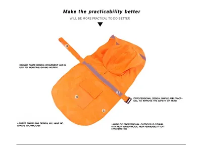 Waterproof Reflective Dog Raincoat