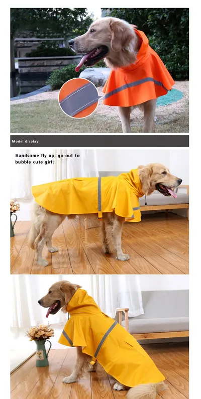 Waterproof Reflective Dog Raincoat