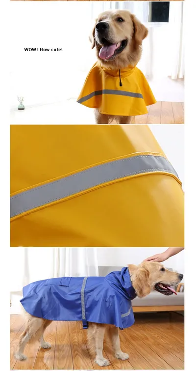 Waterproof Reflective Dog Raincoat