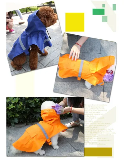 Waterproof Reflective Dog Raincoat