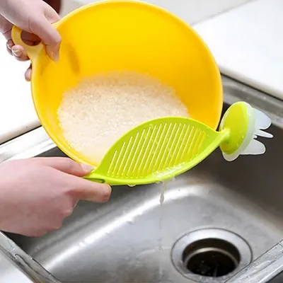 Multi-functional Silicone Rice Strainer