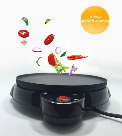 No smoking and non stick pan of pancake machine