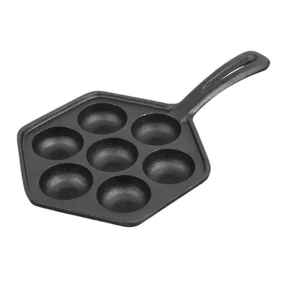 Household Cast Iron Oversize 5cm Pot Mould 7 Hole Cake Mould