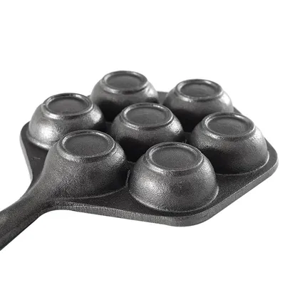 Household Cast Iron Oversize 5cm Pot Mould 7 Hole Cake Mould