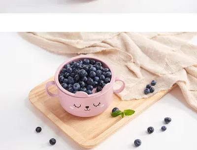 Thickened cartoon bowl with lid