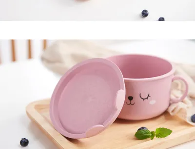 Thickened cartoon bowl with lid