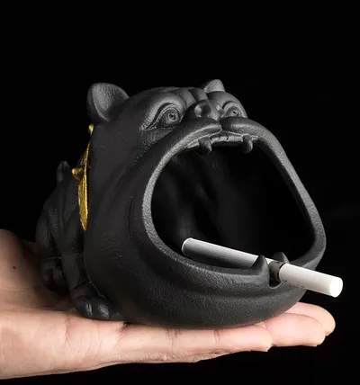 Cartoon Dog Ceramic Ashtray