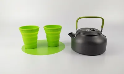 Outdoor Camping Hiking Cookware Tableware Cookware Lightweight Folding Picnic Cooking Hiking Picnic BBQ Tableware Equipment