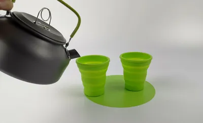 Outdoor Camping Hiking Cookware Tableware Cookware Lightweight Folding Picnic Cooking Hiking Picnic BBQ Tableware Equipment