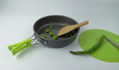 Outdoor Camping Hiking Cookware Tableware Cookware Lightweight Folding Picnic Cooking Hiking Picnic BBQ Tableware Equipment