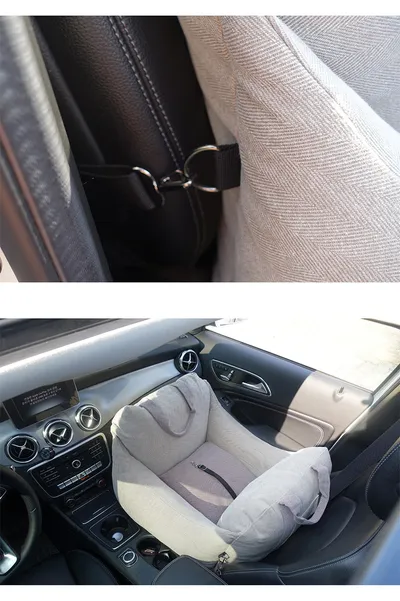 Pet Dog Car Carrier Seat Waterproof Basket Portable Car Seat Safety Travelling Mesh Hanging Bags Breathable Beds & Sofas