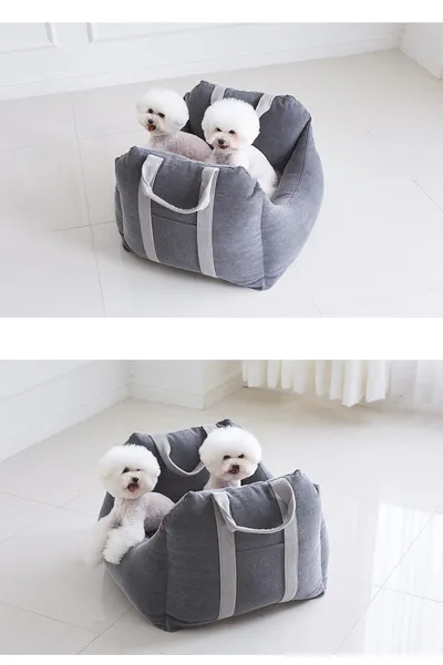 Pet Dog Car Carrier Seat Waterproof Basket Portable Car Seat Safety Travelling Mesh Hanging Bags Breathable Beds & Sofas