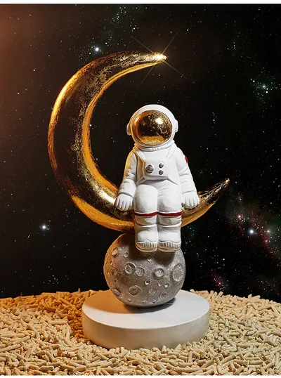 Creative Astronauts Crafts Resin Decoration Coffee Shop Music Bar Cabinet Soft Decorations