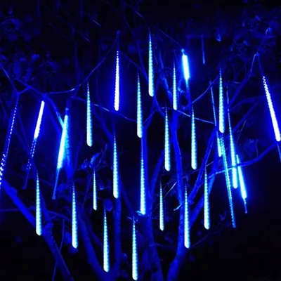 Led Meteor Rain Lantern Garden Light