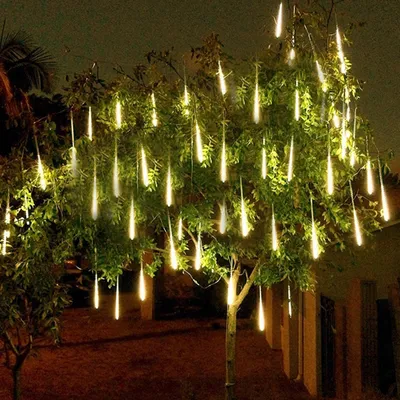 Led Meteor Rain Lantern Garden Light