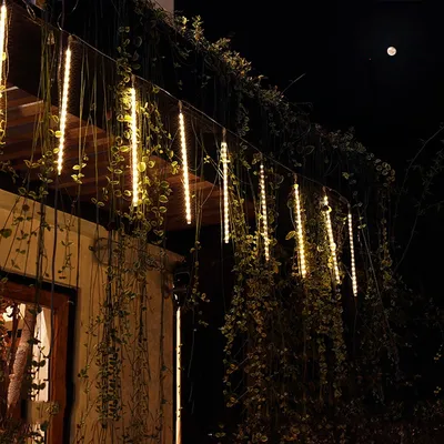 Led Meteor Rain Lantern Garden Light