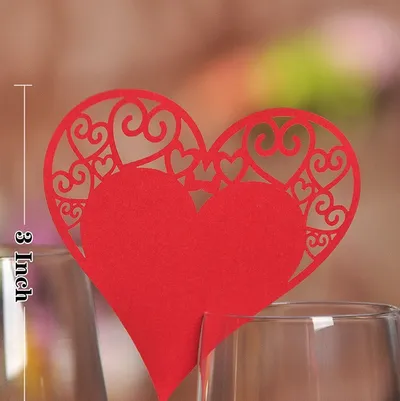 20/50pcs Wedding Table Decor Place Cards Laser Cut