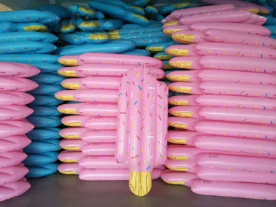 Ice cream inflatable swimming ring