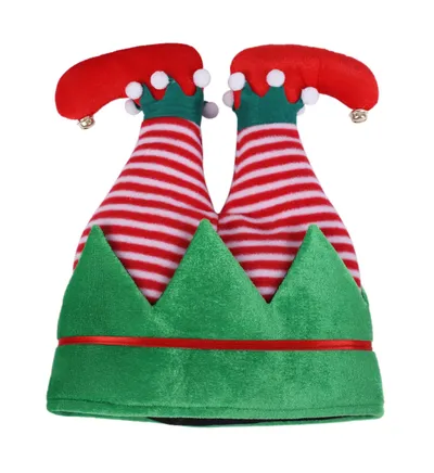 Fancy Christmas Caps Men Women Xmas Trousers Hat Clown Trousers Leg Hat For Party Celebration Home Gift